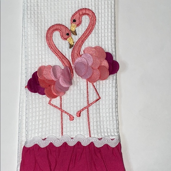 NWT flamingo dish towel - Picture 4 of 5